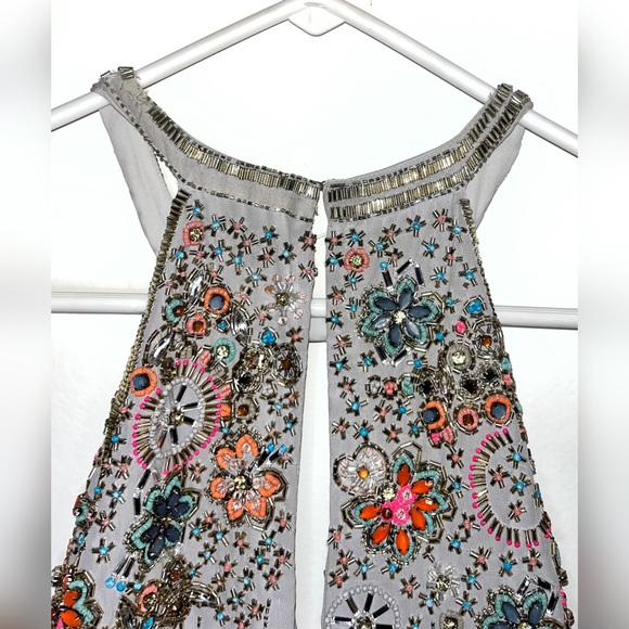 Vintage Cocktail Dress with Beaded Design - Picture 9 of 9